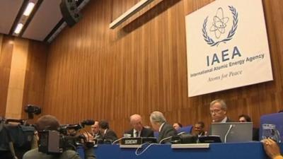 Delegates at the IAEA meeting