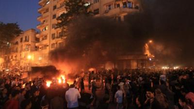 Clashes on Tahrir Square