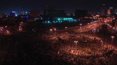 Tahrir square protesters