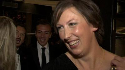 Miranda Hart at the Evening Standard Theatre Awards