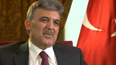 The Turkish President, Abdullah Gul