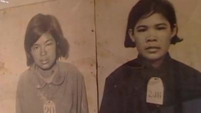 Photos of some of those who died under the Khmer Rouge regime