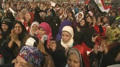 Protesters in Cairo