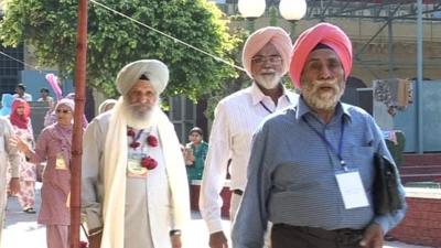 Sikh pilgrims