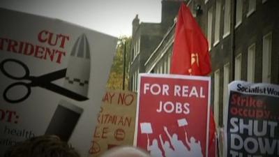 Protest banners