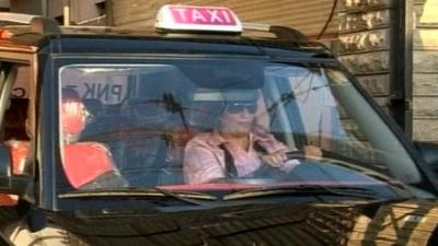 Female taxi driver in Arbil