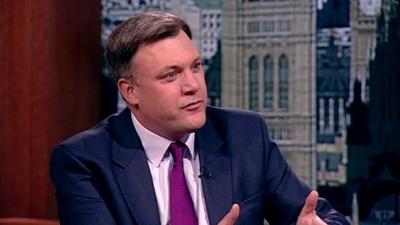 Shadow Chancellor Ed Balls on The Andrew Marr Show