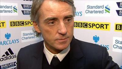 Manchester City manager Roberto Mancini