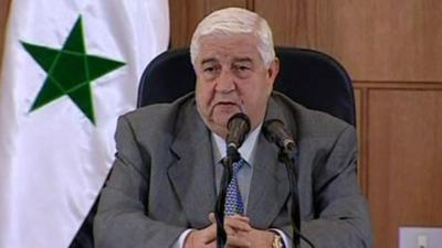 Syrian Foreign Minister Walid Muallem