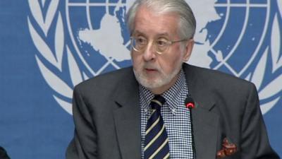 Paulo Pinheiro, chairman of UNHCR report into Syrian unrest