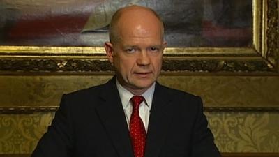 UK Foreign Secretary William Hague