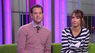 Matt Baker and Alex Jones of The One Show