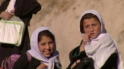 Two Afghan girls