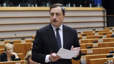 President of the European Central Bank, Mario Draghi