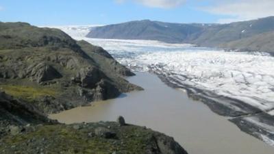 Glacial region in Iceland