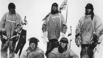 Photo of Captain Scott's expedition to the South Pole