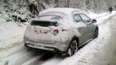 Car in the snow