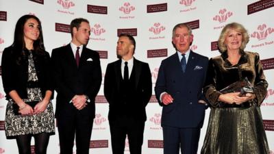 Gary Barlow with Royals