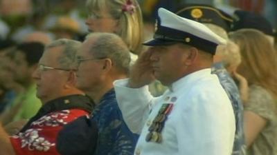 Ceremony at Pearl Harbor