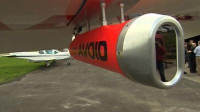 Device attached to aircraft which can detect volcanic ash in the sky.