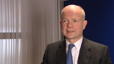 The Foreign Secretary William Hague