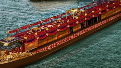 Image of how the royal barge will look