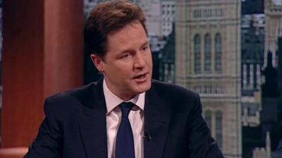 Deputy Prime Minister Nick Clegg