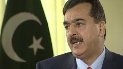 Pakistani Prime Minister Yousef Raza Gilani