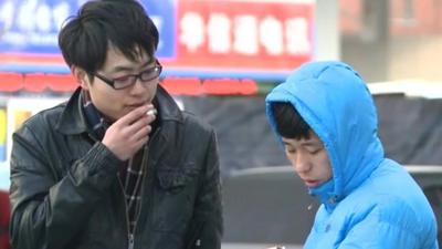 Two students in Beijing