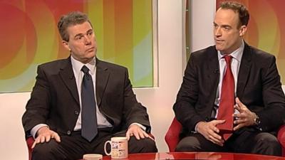 Mark Serwotka and Dominic Raab