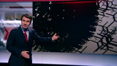 The BBC's David Shukman explaining Higgs boson