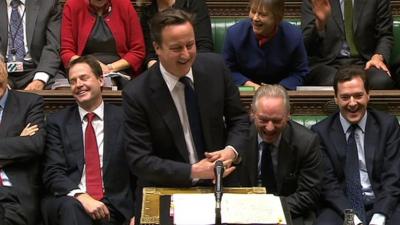 David Cameron MP at PMQs