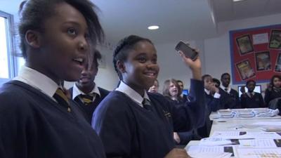 Pupils at St Matthew Academy in Blackheath, south London, have designed phone apps