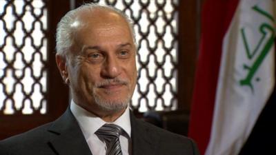 The Deputy Prime minister of Iraq, Hussain al-Shahristani