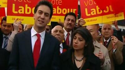 Labour leader Ed Miliband with Seema Malhotra