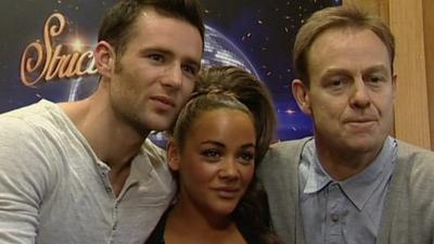 Strictly finalists Harry Judd, Chelsee Healey and Jason Donovan