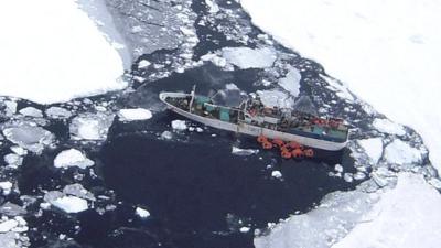 Sparta in the Ross Sea near Antarctica