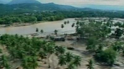 Aerial views of flooding in the Philippines