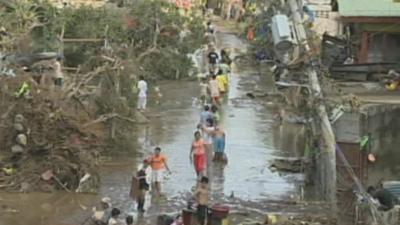 Philippines flood survivors