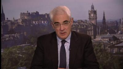 The former Chancellor, Alistair Darling