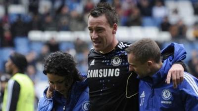 John Terry - carried off in training