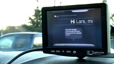 An in-car speech recognition program runs.