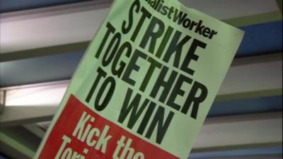 Strike placard