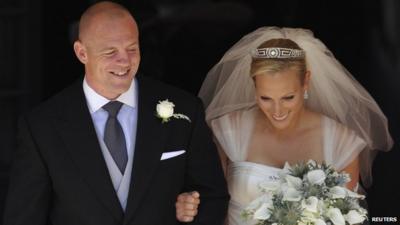 Zara Phillips and Mike Tindall