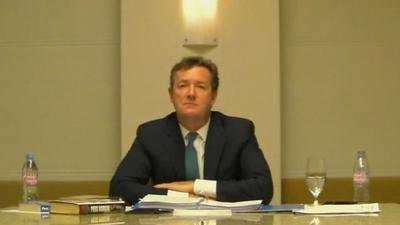 Piers Morgan gives evidence to the Leveson Inquiry