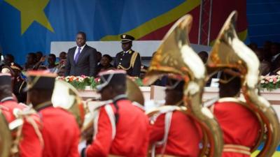 Democratic Republic of the Congo's troops parade
