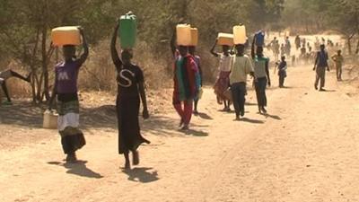 Refugees flee into South Sudan