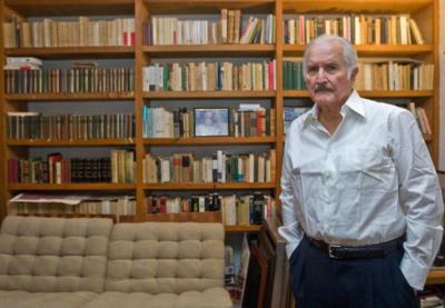 Carlos Fuentes at home, 6 November 2008