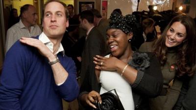 Prince William dancing at Centrepoint