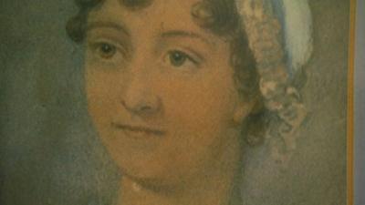 A portrait of Jane Austen